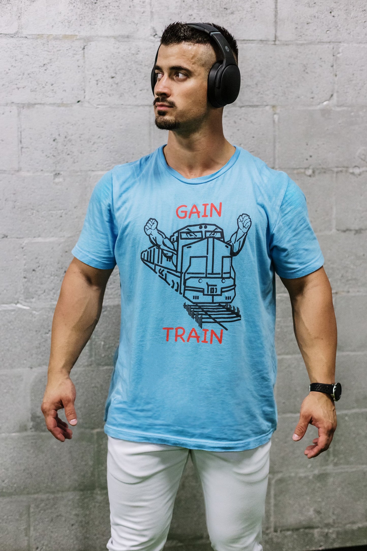 Gain Train Tee (Black Font)