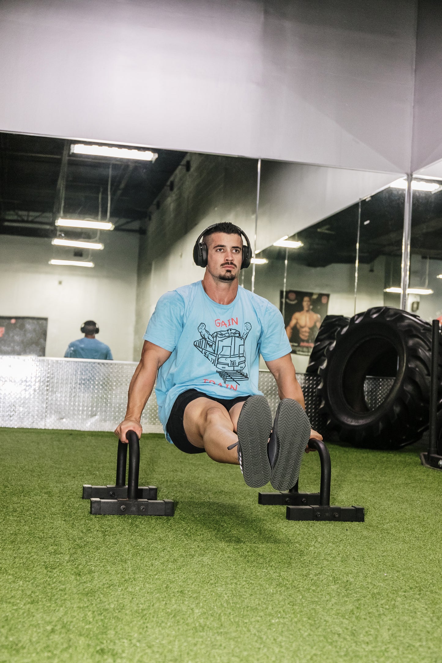 Gain Train Tee (Black Font)