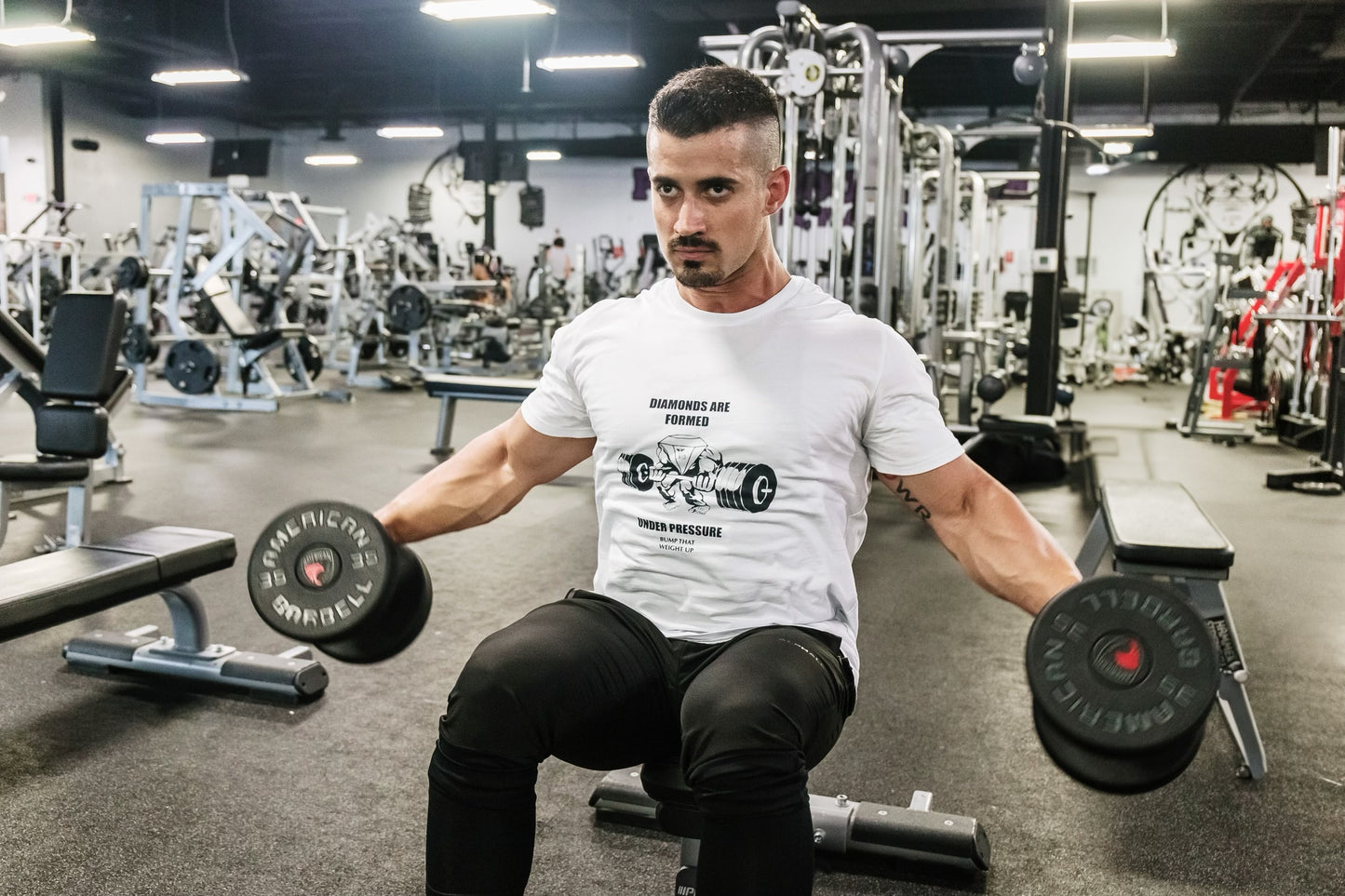 Diamonds Formed Under Pressure Tee (Black Font)