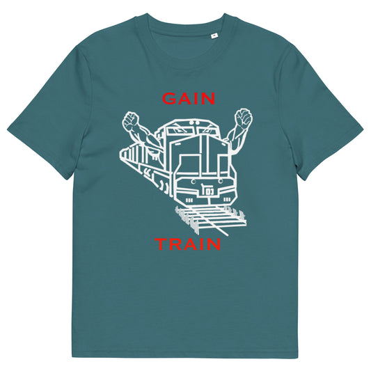 Gain Train Graphic Tee (White Font)